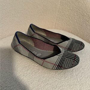 Rothy's Shoes Rothys Grey Glen Plaid Flats 9.5